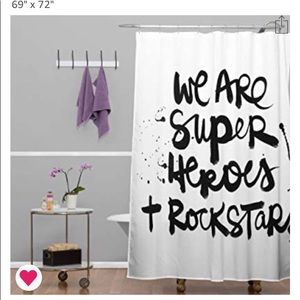 Deny Design Superheroes&Rockstars shower curtain.